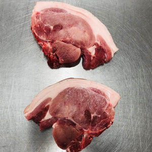 Two Large Pork Chops (500g approx)